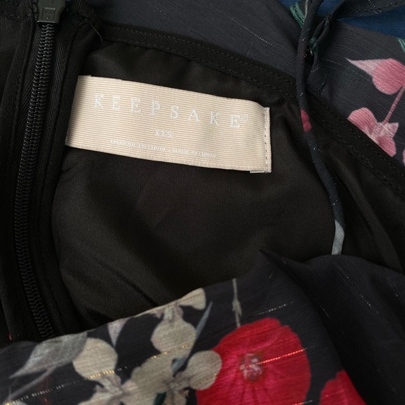 New. Keepsake asymmetric floral dress-XXS - Picture 6 of 6